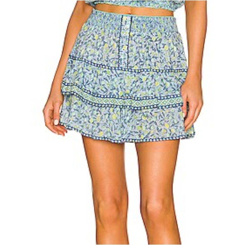 Poupette St Barth Camila Printed Miniskirt